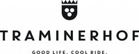 Traminerhof Logo mit Krone und Schriftzug Good Life, Cool Ride